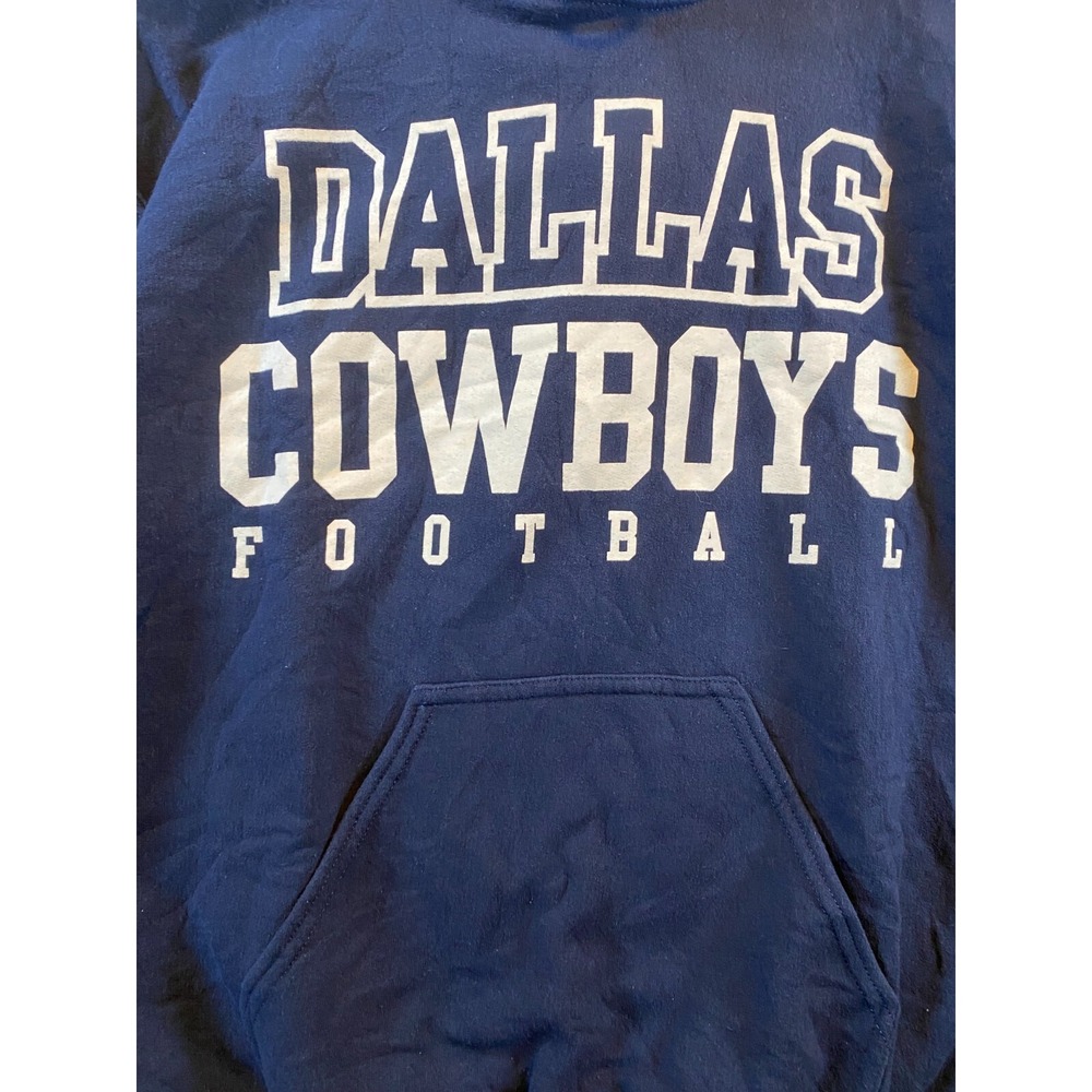 Dallas Cowboys Hoodie Adult‎ Small Navy NFL Football Gildan Long Sleeve Pullover - Picture 2 of 12